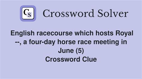 racecourse crossword clue|English race course. .